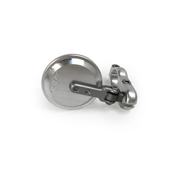 CRG Blindsight Folding 2 in. Round Bar-End Mirror - Silver (BSLS-201)