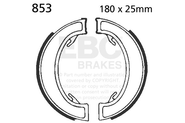 EBC Brake Shoes — 853