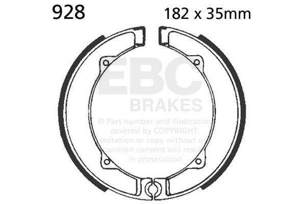 EBC Brake Shoes — 928
