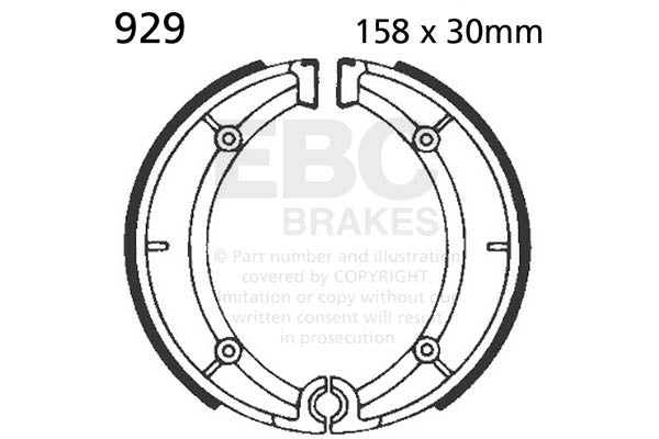 EBC Brake Shoes — 929