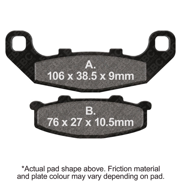 EBC Organic Brake Pads — FA141