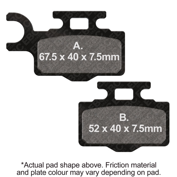 EBC X Carbon Graphite Brake Pads — FA302X
