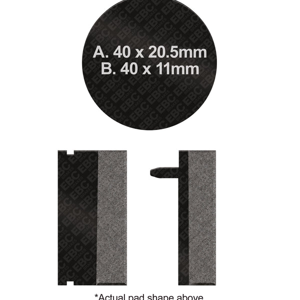 EBC Organic Brake Pads — FA40