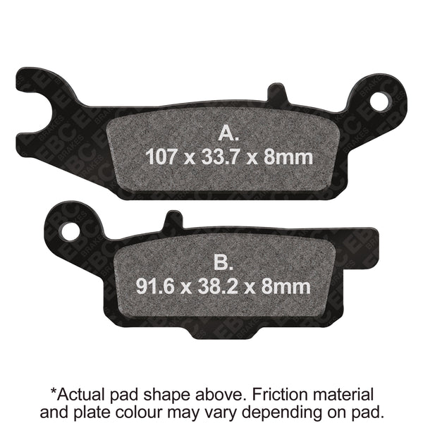EBC R Long-Life Sintered Brake Pads — FA444R