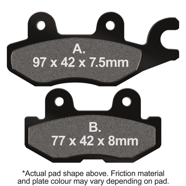 EBC R Long-Life Sintered Brake Pads — FA674R