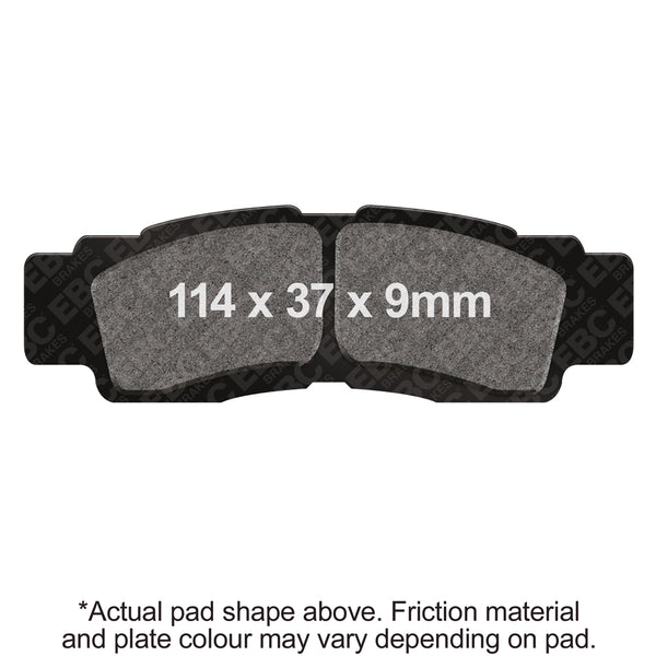 EBC X Carbon Graphite Brake Pads — FA676X
