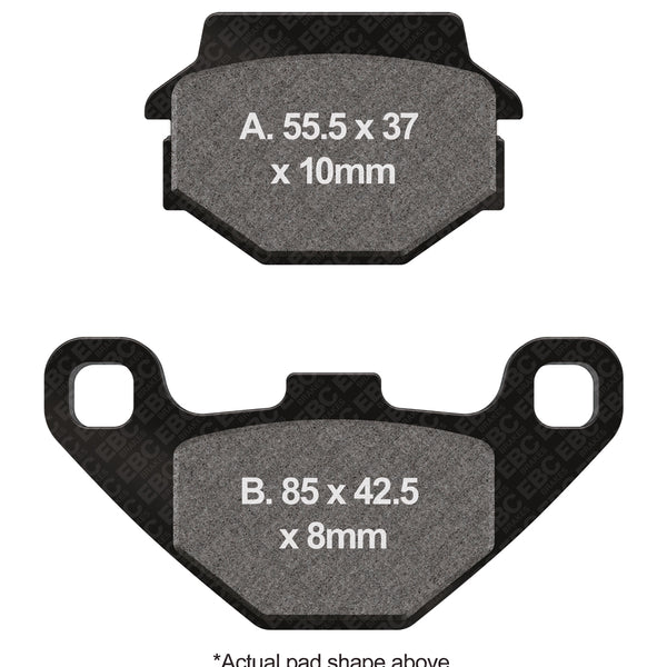 EBC Organic Brake Pads — FA67/3
