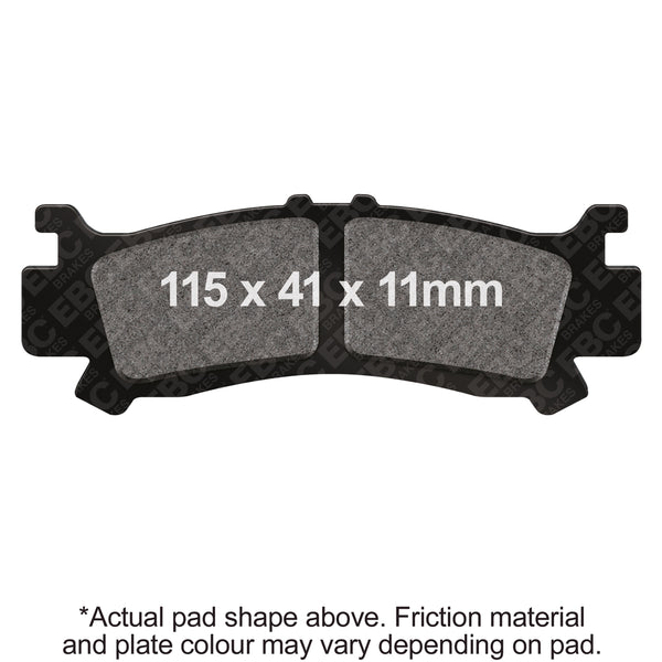 EBC R Long-Life Sintered Brake Pads — FA701R