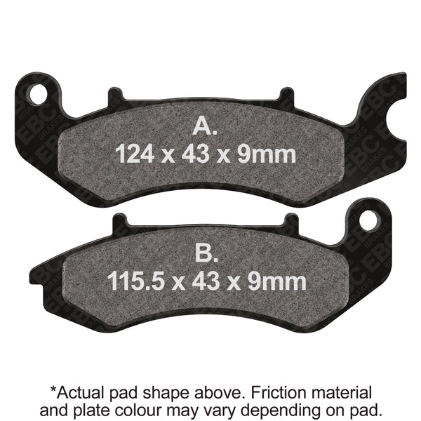 EBC V Semi-Sintered Brake Pads — FA711V