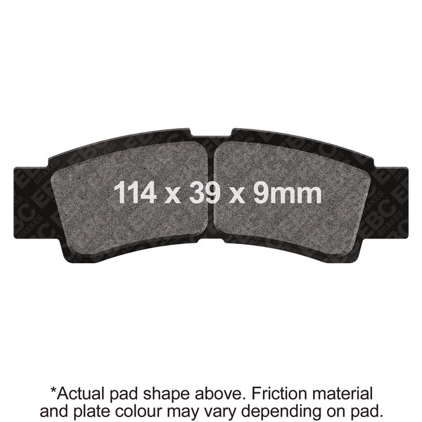 EBC R Long-Life Sintered Brake Pads — FA738R
