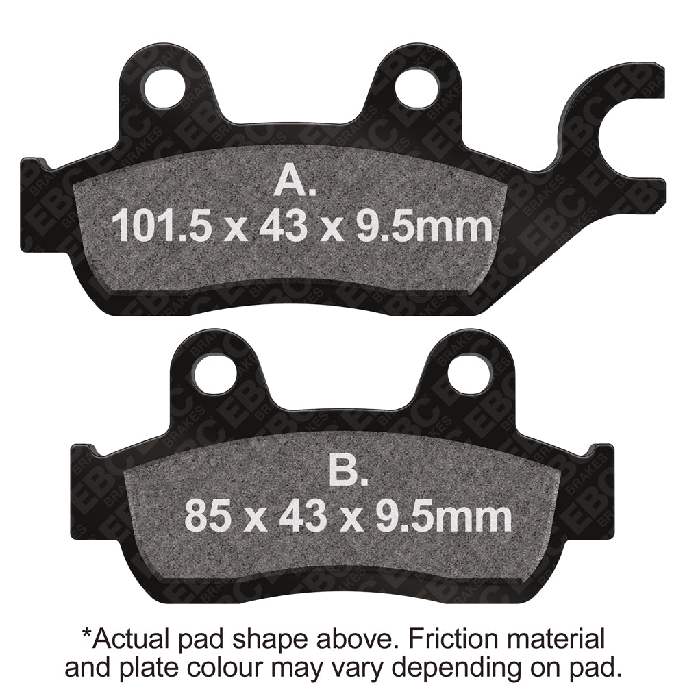 EBC 07-10 Honda CBF 150 SH Front Right V-SXR Brake Pads — FA744V