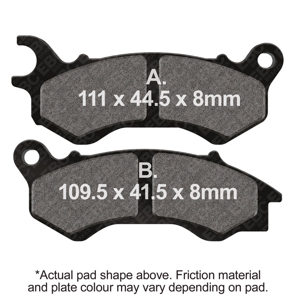 EBC Organic Scooter Brake Pads — SFA603