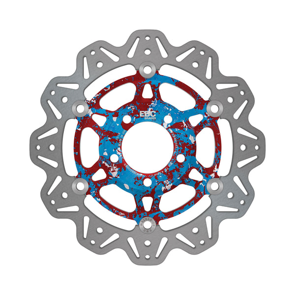 EBC Vee-Series Front Brake Rotor 290mm Light Blue Camo Hub - VR3003CHBR