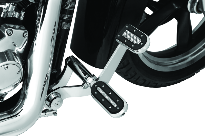 Kuryakyn Heavy Industry Brake Pedal Pad FX Models Chrome