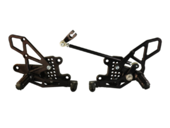 Vortex 08-16 Honda CBR1000 RR Adjustable Rearsets — Black (RS273K)