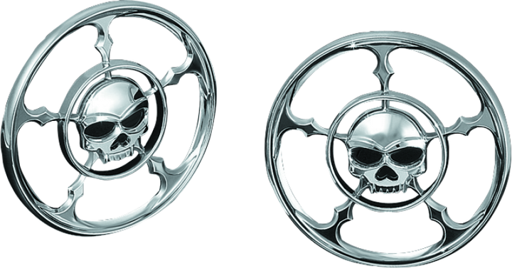 Kuryakyn Zombie Speaker Grills Chrome