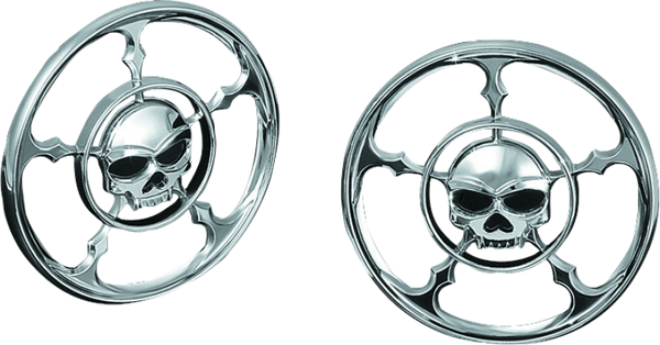 Kuryakyn Zombie Speaker Grills Chrome
