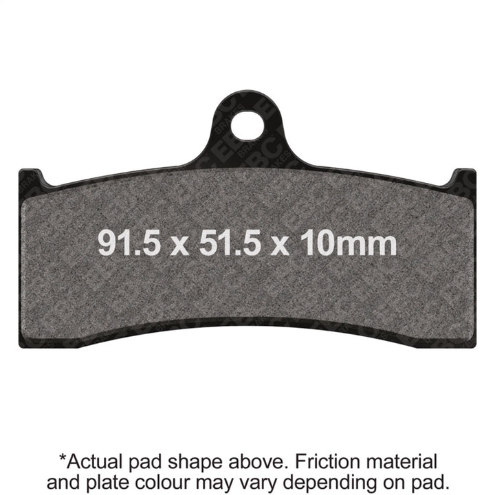 EBC Beringer Calipers 6 Piston (Old Design) Front Organic Brake Pads — FA249
