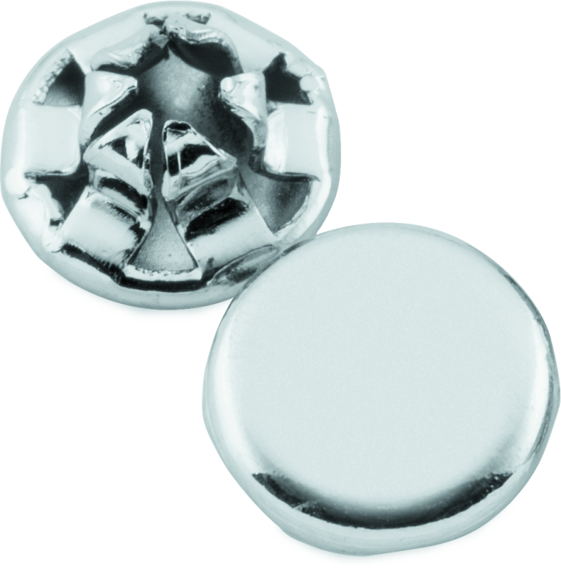 Kuryakyn Custom End Plugs Chrome For 1/4inch Allen Bolts (Set of 10)