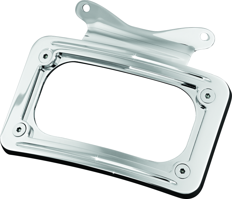 Kuryakyn Curved License Plate Mount Chrome (3157)