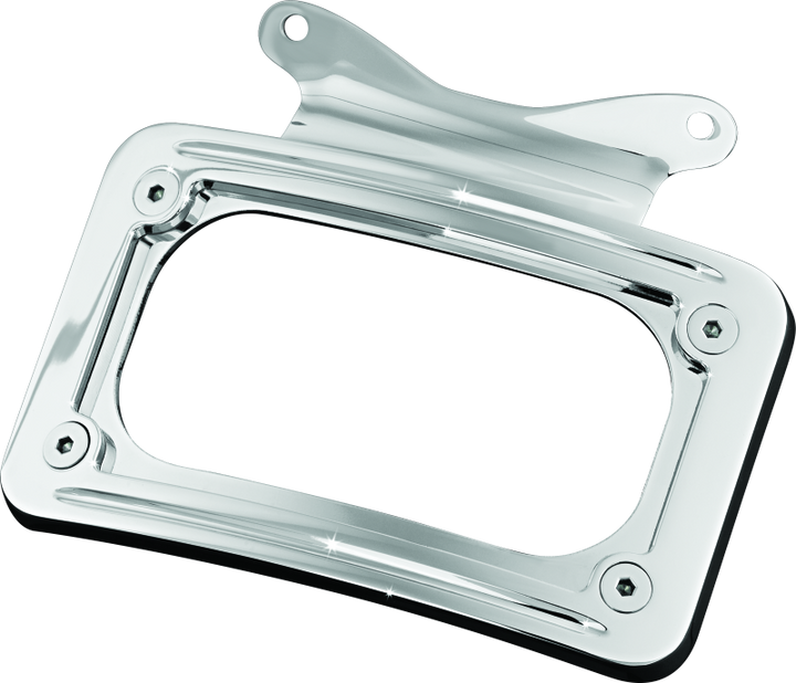 Kuryakyn Curved License Plate Mount Chrome (3157)