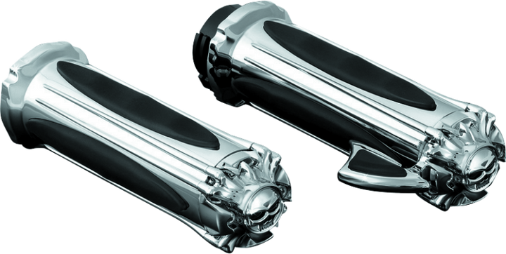 Kuryakyn Zombie Grips With Throttle Boss Dual Cable Chrome