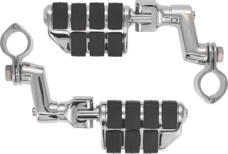 Kuryakyn Dually ISO Offset Highway Pegs With Clamps