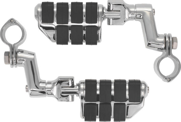 Kuryakyn Dually ISO Offset Highway Pegs With Clamps