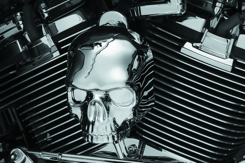 Kuryakyn Skull Horn Cover Chrome