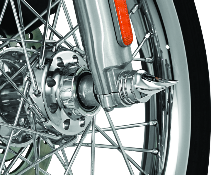 Kuryakyn Twisted Axle Caps Chrome (1219-t14)