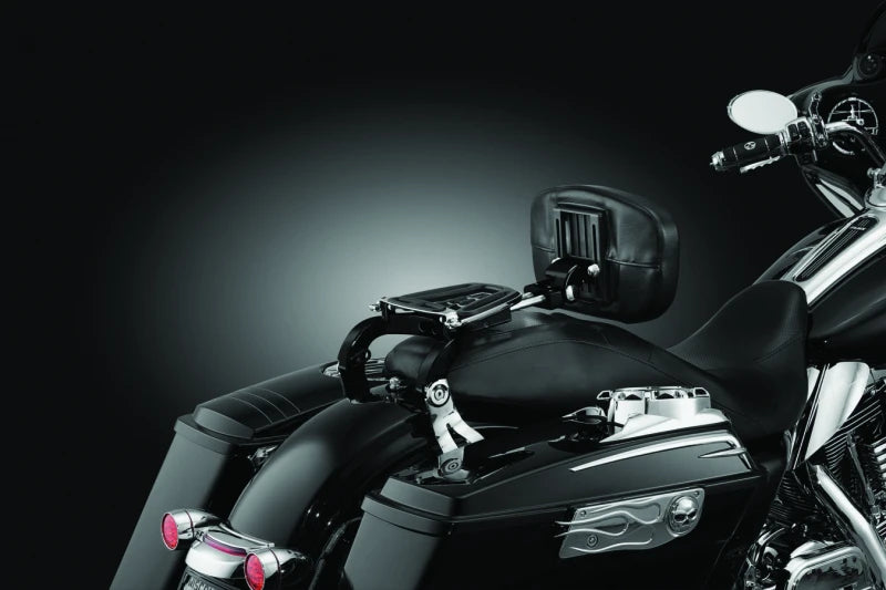 Kuryakyn Multi-Purpose Backrest Black &amp; Chrome