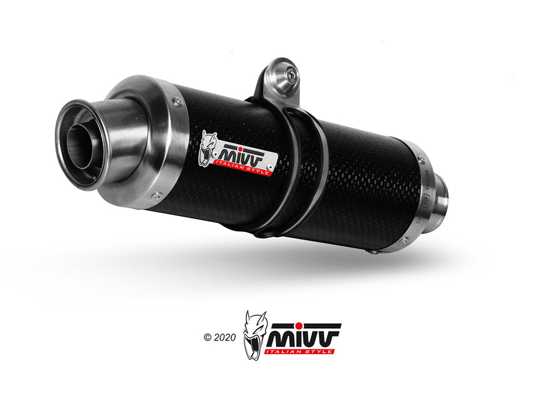 MIVV GP Carbon Slip-On Exhaust (D.020.L2S) for 2006-2008 Ducati Monster S4Rs
