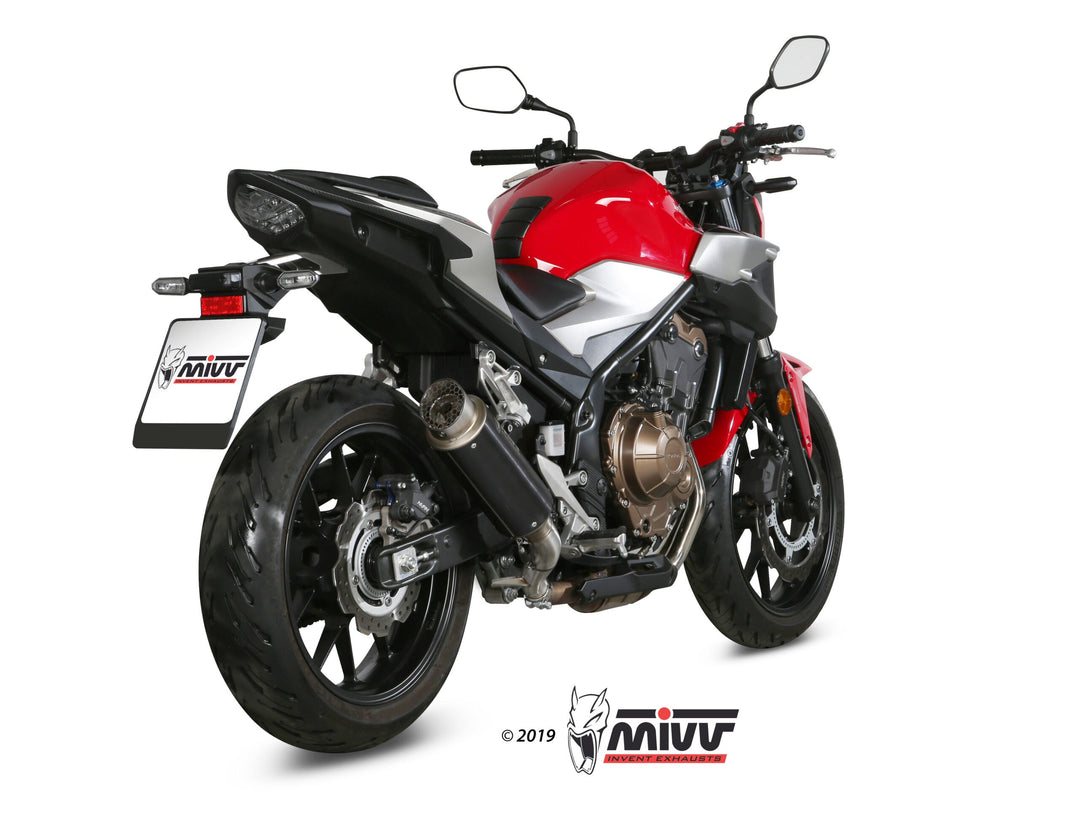 MIVV GPpro Black Slip-On Exhaust (H.075.LXBP) for 2019-2022 Honda CB500F