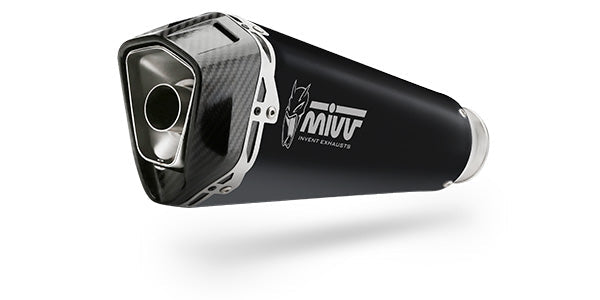 MIVV Delta Race Black Full System Exhaust (K.044.LDRB) for 2017-2022 Kawasaki Ninja 650/Z650