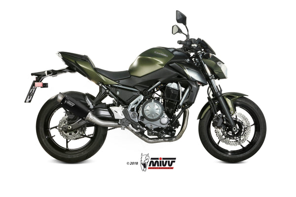 MIVV GPpro Black Full System Exhaust (K.044.LXBP) for 2017-2022 Kawasaki Ninja 650/Z650