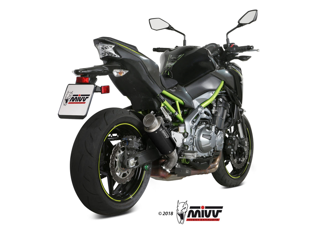 MIVV GPpro Black Slip-On Exhaust (K.045.LXBP) for 2017-2019 Kawasaki Z900