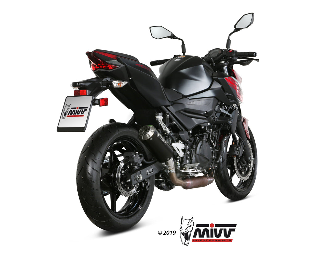 MIVV MK3 Black Slip-On Exhaust (K.047.SM3B) for 2018-2020 Kawasaki Ninja 400