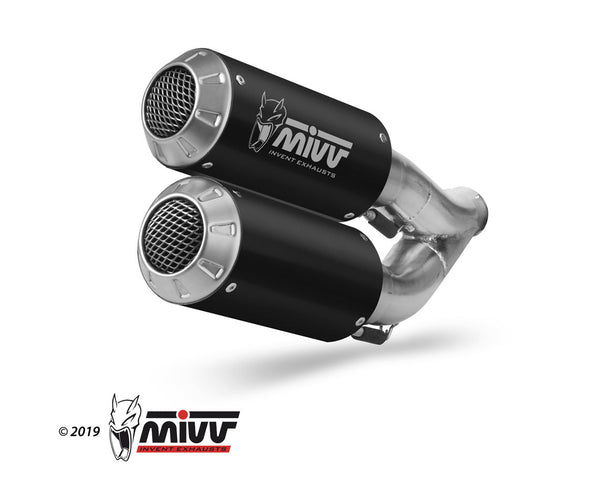 MIVV MK3 Black Dual Slip-On Exhaust (KT.022.LM3B) for 2014-2019 KTM 1290 Super Duke