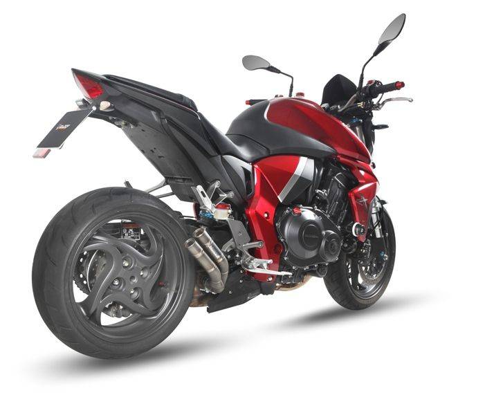 MIVV Double Gun Titanium Slip-On Exhaust (H.041.LDG) for 2008-2017 Honda CB1000R