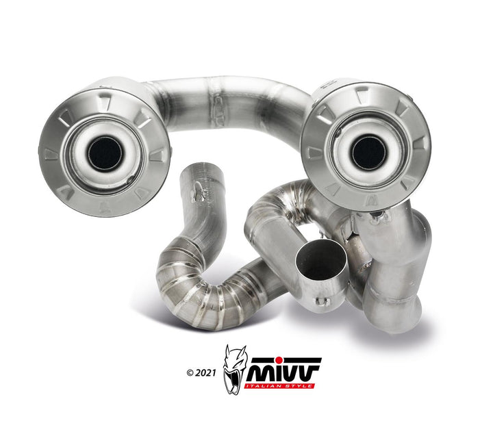 MIVV X-M1 Titanium Full System Exhaust - Underseat (R.DU.0007.SC4T) for 2020-2022 Ducati Streetfighter V4