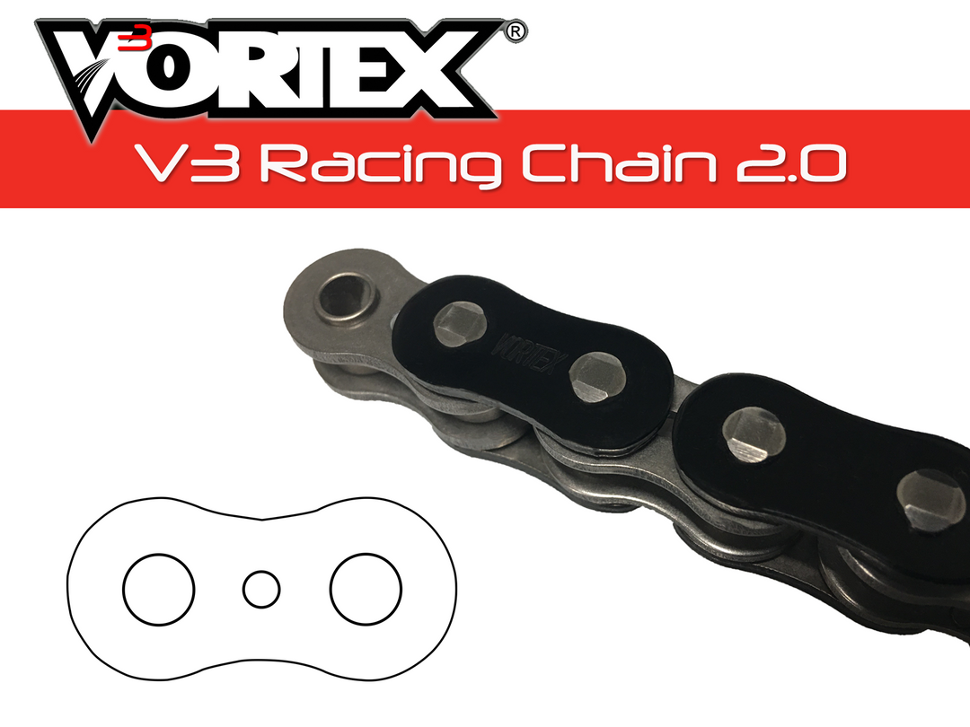 Vortex V3 2.0 530 RX3 Chain (530RX3) — Black