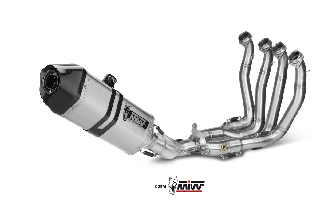 MIVV Speed Edge Stainless Full System Exhaust (X.YA.0010.SRX) for 2015-2022 Yamaha YZF-R1
