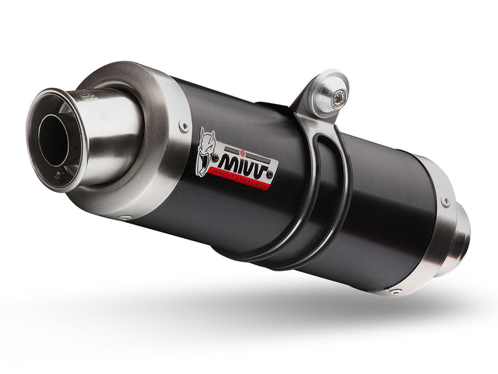 MIVV GP Black Slip-On Exhaust (Y.013.LXB) for 2003-2005 Yamaha YZF-R6