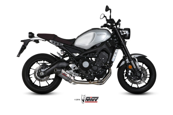 MIVV Oval Titanium Full System Exhaust with Carbon Cap (Y.054.L4C) for 2016-2022 Yamaha XSR900
