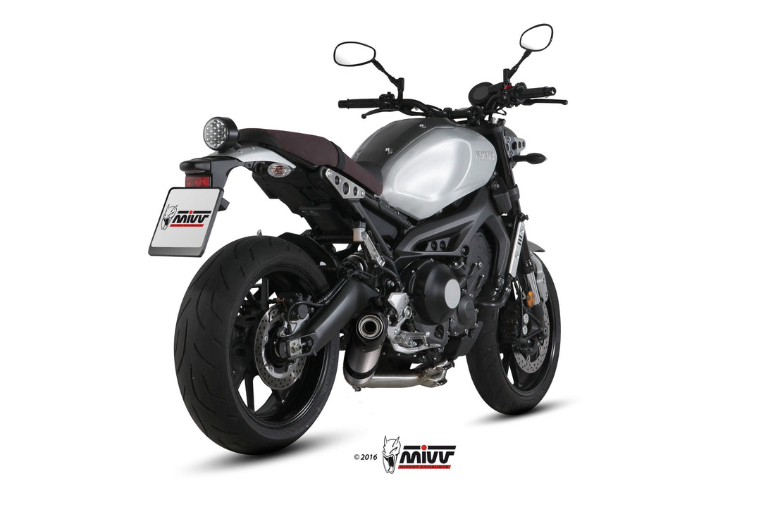 MIVV Oval Titanium Full System Exhaust with Carbon Cap (Y.054.L4C) for 2016-2022 Yamaha XSR900