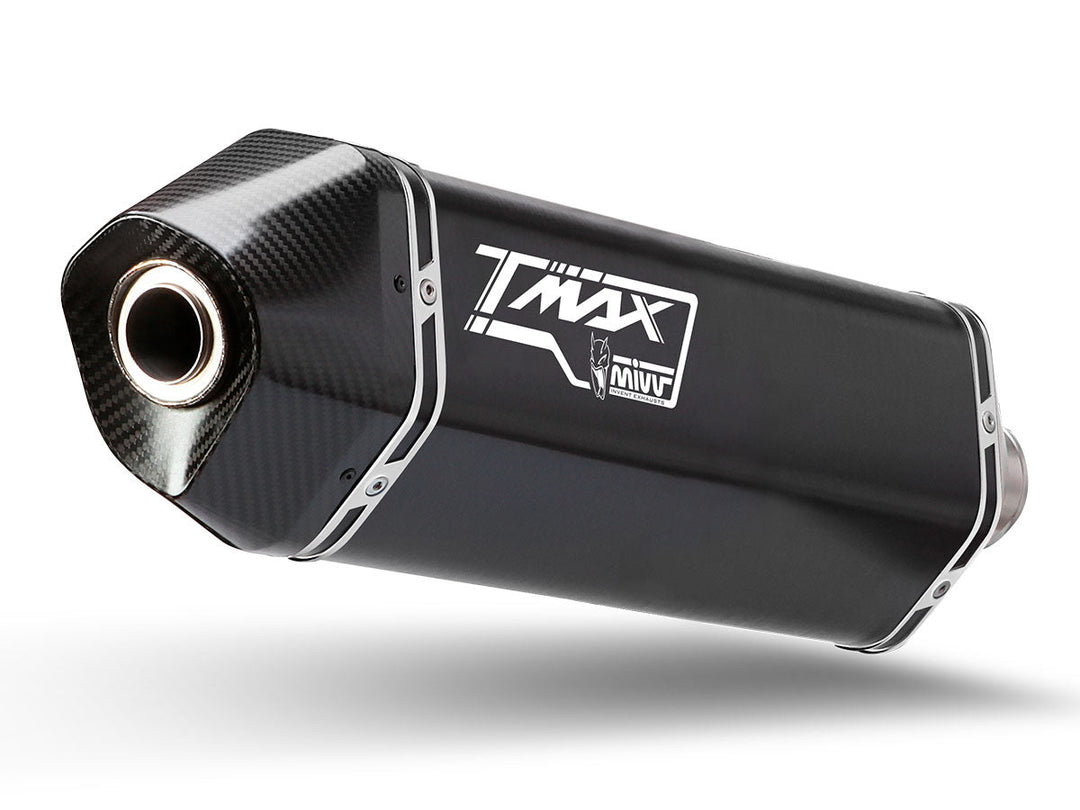 MIVV Speed Edge Black Full System Exhaust (Y.061.LRB) for 2017-2019 Yamaha T-MAX 530