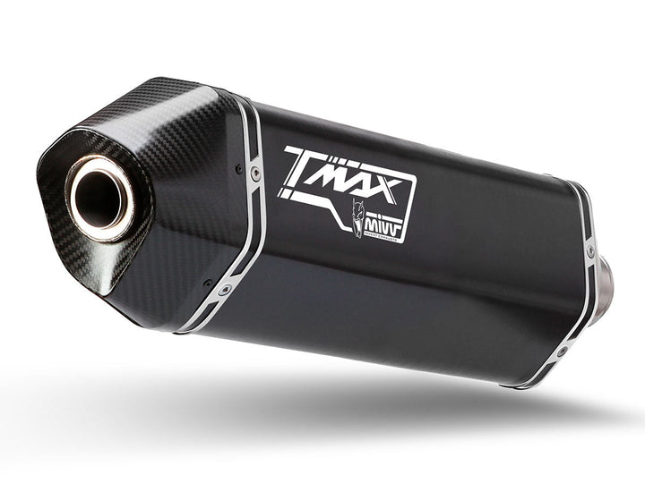 MIVV Speed Edge Black Full System Exhaust (Y.061.LRB) for 2017-2019 Yamaha T-MAX 530
