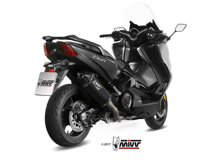 MIVV Speed Edge Black Full System Exhaust (Y.061.LRB) for 2017-2019 Yamaha T-MAX 530