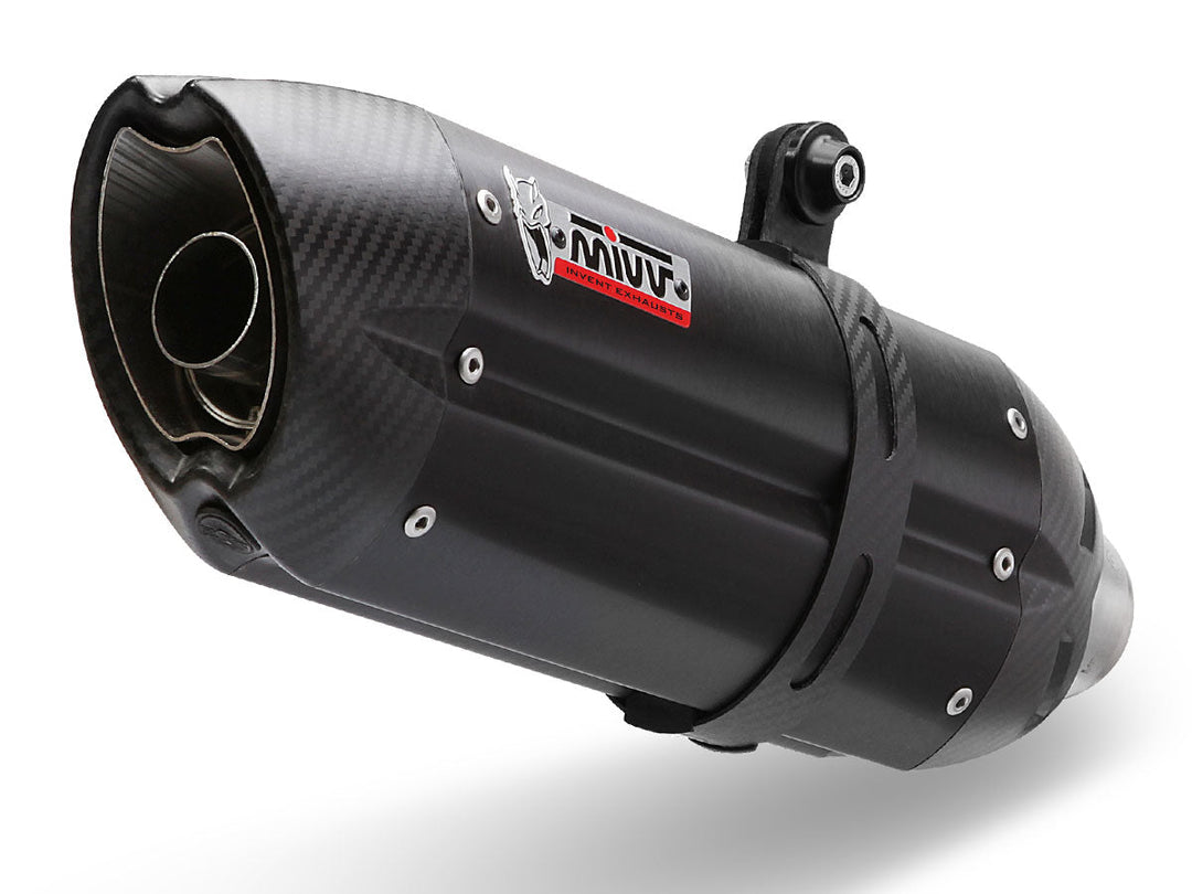 MIVV Suono Black Slip-On Exhaust (Y.023.L9) for 2006-2020 Yamaha FZ1/FZ1 Fazer