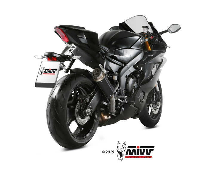 MIVV GPpro Black Slip-On Exhaust (Y.063.LXBP) for 2017-2022 Yamaha YZF R6